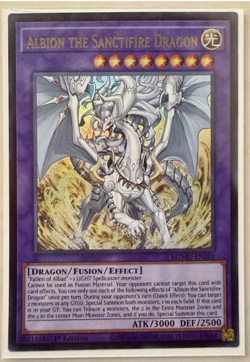 Yugioh! 1x Albion the Sanctifire Dragon MZMU-EN101 Ultra Rare 1st Ed NM - Image 1