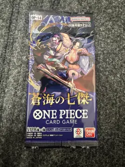 One Piece OP-14 The Azure Sea's Seven Booster Pack New Factory Sealed Japanese - Image 1