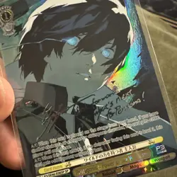 Silver Stamped Weiss Schwarz Persona 3 Reload P3/SE46-08SP SP Hero - Image 2