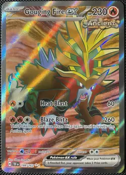 Gouging Fire ex 188/162 SV05: Temporal Forces Holo - Pokemon Card - Image 1
