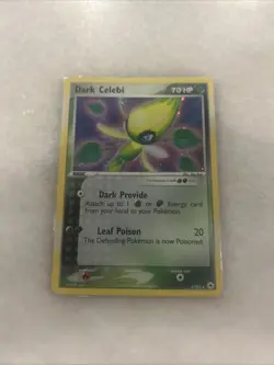 Pokemon TCG Dark Celebi Holo Rare Card #4/101 Hidden Legends Series - Image 1