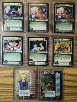Dragon Ball Z Cell Games CCG 2001 Score Holo Foil 8 Card Lot! Vegeta, Goku, Cell - Image 1