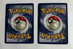VINTAGE 1999 Wizards Pokemon #87 and #93 Trainer Cards (Gust of Wind / Pokedex) - Image 4