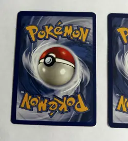 VINTAGE 1999 Wizards Pokemon #87 and #93 Trainer Cards (Gust of Wind / Pokedex) - Image 5