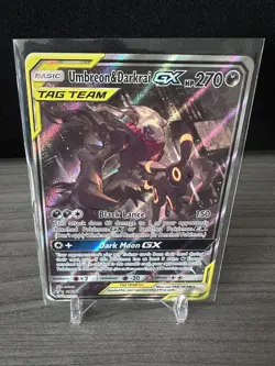 Pokemon Umbreon & Darkrai GX TAG TEAM Promo Holo SM241 Sun & Moon Promos Card - Image 1