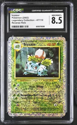 CGC 8.5 Ivysaur 2002 Legendary (Collection) 47/110 Reverse Holo Pokemon Card - Image 1