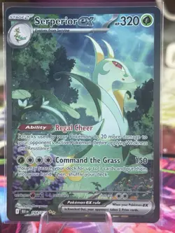 Pokemon Serperior EX Sv: Black Bolt 164/086 Holo Rare EX 320 HP Card - Image 1