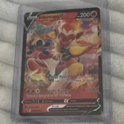Pokemon Infernape V SWSH252 Ultra Rare Sword & Shield 200 HP TCG Card - Image 1