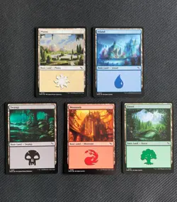 100x Basic Lands Bundle - 20 Of Each Colour (Near Mint, NM) - MTG - Image 1