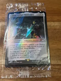 Final Fantasy Cloud, Midgar Mercenary - Foil Game Edition Promo Sealed with code - Image 2