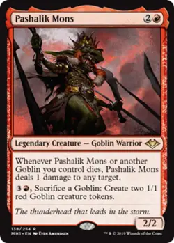 MTG Pashalik Mons - Foil, Modern Horizons, Moderately Played, English - Image 1