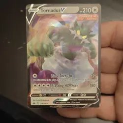 Pokemon Tornadus V 124/198 Swsh06: Chilling Reign Ultra Rare Holo 210 HP Card - Image 1
