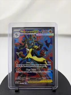 Pokemon TCG Holo Ultra Rare Full Art Mega Lucario EX 160/132 - Image 3