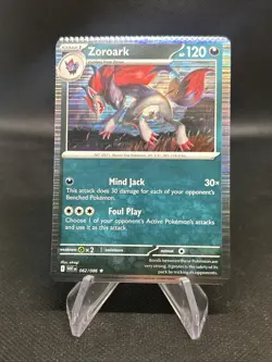 Pokemon TCG: SV: White Flare Zoroark 062/086 Holo RARE CRIMPED ERROR! See Pics - Image 1
