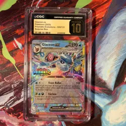 Pokemon Glaceon EX 026/131 (CGC Pristine 10) Surprise Box Prismatic Evolutions - Image 1