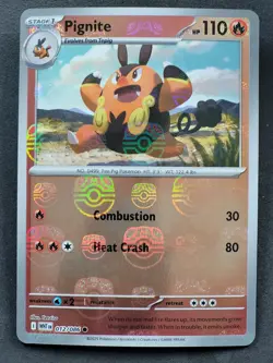 Pignite 012/086 Master Ball Pattern White Flare Pokemon TCG - Image 1