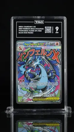 2025 Pokemon MEP EN Mega Charizard EX Ultra-Premium #23 TAG 9 - Image 1