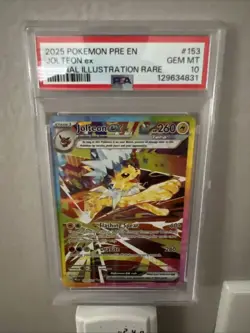 Pokemon TCG Jolteon EX 153/131 Prismatic Evolution Special Illustration PSA 10 - Image 1