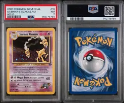 2000 POKEMON GYM CHALLENGE HOLO #16 SABRINA'S ALAKAZAM PSA 7 - Image 1