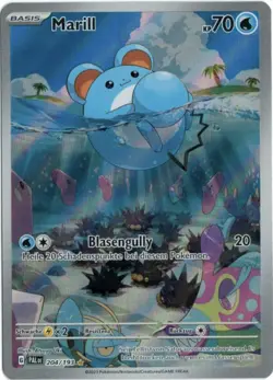 Pokemon Marill Secret Illustration Rare Entwicklungen in Paldea 204/193 NM DE - Image 1