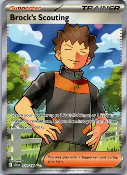 Brock's Scouting #179/159 Ultra Rare Holo SV09: Journey Together Pokemon NM - Image 1