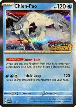 Pokemon TCG Surging Sparks Prerelease STAFF Sealed pack - Image 4