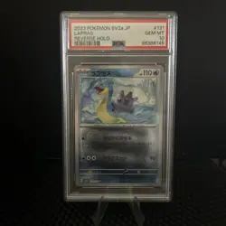 2023 Pokemon Lapras Japanese SV2a Reverse Holo PSA Gem MT 10 - Image 1