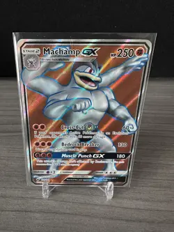 Machamp GX (Full Art) 135/147 Burning Shadows Holo Pokemon Card - Image 1