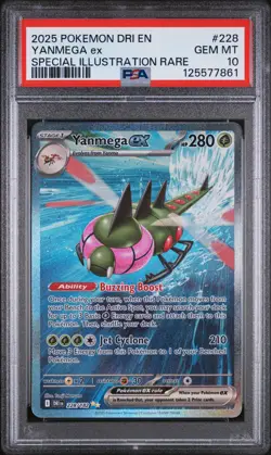 Pokemon Card Yanmega EX 228/182 Destined Rivals SIR PSA 10 GEM MINT - Image 1