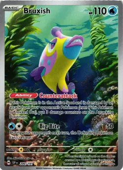 Pokemon TCG Bruxish Illustration Rare Holo Card 200/191 Sv08 Surging Sparks NM - Image 1