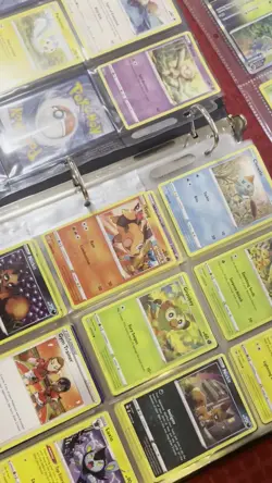 Pokemon Binder Card Lot Over 400 Cards And A Few Toys - Image 2