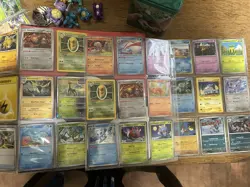 Pokemon Binder Card Lot Over 400 Cards And A Few Toys - Image 3