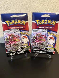 Pokemon 25 Card Packs 1 Foil Guaranteed Lot of 2 - Image 1