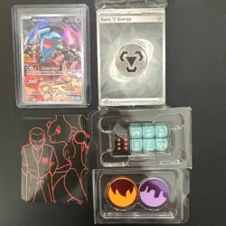 Destined Rivals Team Rockets Wobbuffet 203 + Sealed Energy Cards And Dice - Image 1