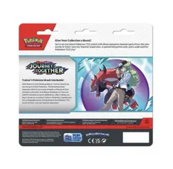 Pokemon Trading Card Game: Journey Together Booster Packs (3) + Scrafty Promo - Image 3