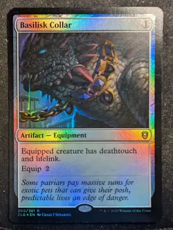 Basilisk Collar - Foil - Commander Legends: Battle for Baldur's Gate (MTG) - Image 1