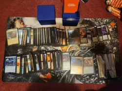 Magic The Gathering Timey Wimey Dr. Who Commander Deck MTG SLEEVED Satin Tower - Image 1