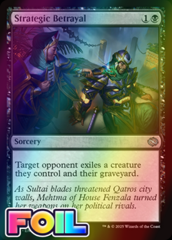 x1 Strategic Betrayal TDM Tarkir Dragonstorm MTG 94 Foil Uncommon M/NM 1x - Image 1