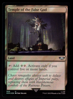 Temple of the False God 300 Uncommon Surge Foil Warhammer 40K MTG NM - Image 1