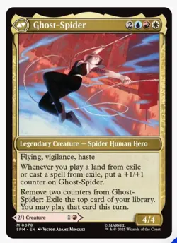 Gwen StacyGhost-Spider | MTG Marvel Legendary Hero Transform Exile Mythic | DS - Image 2