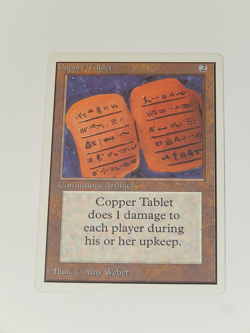 Magic The Gathering MTG Copper Tablet Unlimited Light Play RARE VINTAGE - Image 1