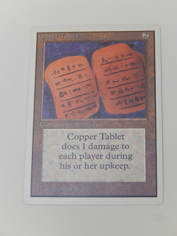 Magic The Gathering MTG Copper Tablet Unlimited Light Play RARE VINTAGE - Image 4