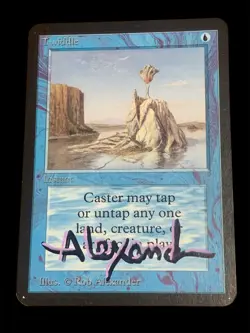 1993 Magic: The Gathering - Alpha - TWIDDLE - Shadow Signed by Artist - NM - Image 1