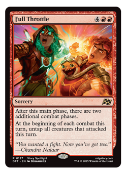 MTG - 1 x Full Throttle - Rare Red Sorcery - Aetherdrift (DFT) - M/NM - Image 1