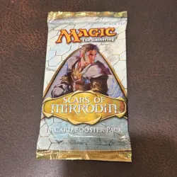 Magic The Gathering Scars of Mirrodin Booster Pack NEW Platinum Emperion Art - Image 1