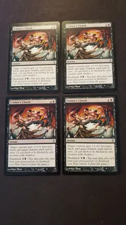 MTG Magic **TRAITOR'S CLUTCH (x4)** Time Spiral, Playset, English, Light Play - Image 1