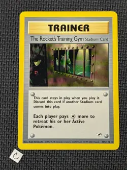 The Rocket's Training Gym 104/132 - Gym Heroes Unlimited Rare Pokemon TCG NM - Image 1