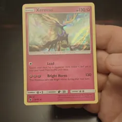 Xerneas 73/111 Sm-Crimson Invasion Holo Rare Pokemon Card 130 HP English - Image 1