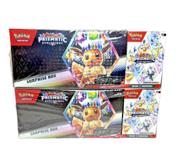 LOT OF 2 - Pokemon Prismatic Evolutions Surprise Box & Booster Bundle Sams Club - Image 1