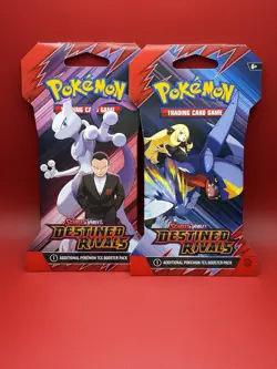Pokemon TCG Destined Rivals Sleeved Booster Pack Factory Sealed-Lot Of 2 - Image 1